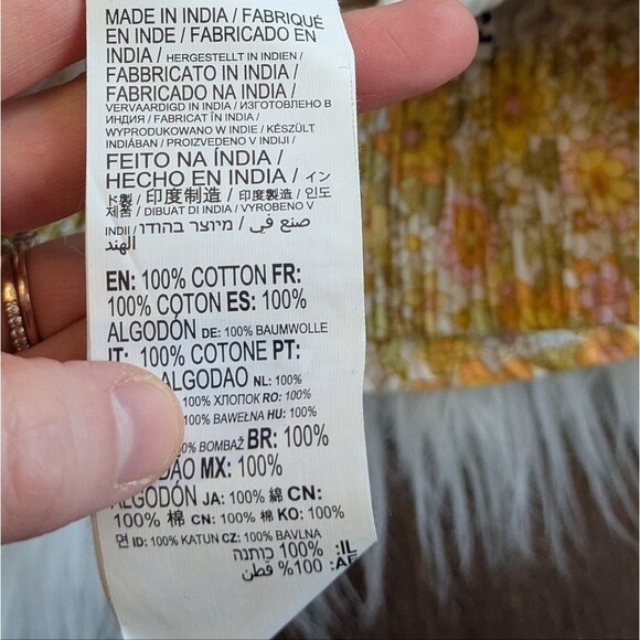 Billabong Love To Lounge Elastic Waist Shorts Yellow Floral Print Size S Small - Picture 8 of 8